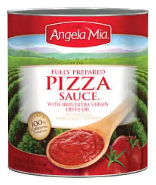 Angela Mia Salsa Para Pizza Completamente Preparada