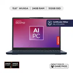 Lenovo Portátil Amd Ryzen 5 24Gb Ram 512Gb Ssd 15AHP10
