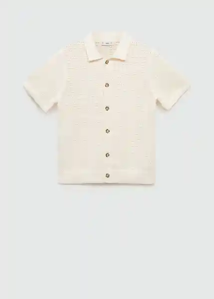 Camisa Samu Off White Talla XXL Hombre Mango