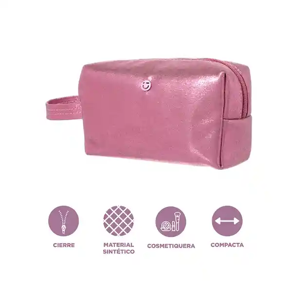 Cosmetiquera Rosa Serie Miniso