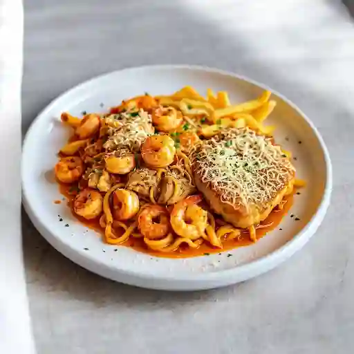 Pasta Con Camarones