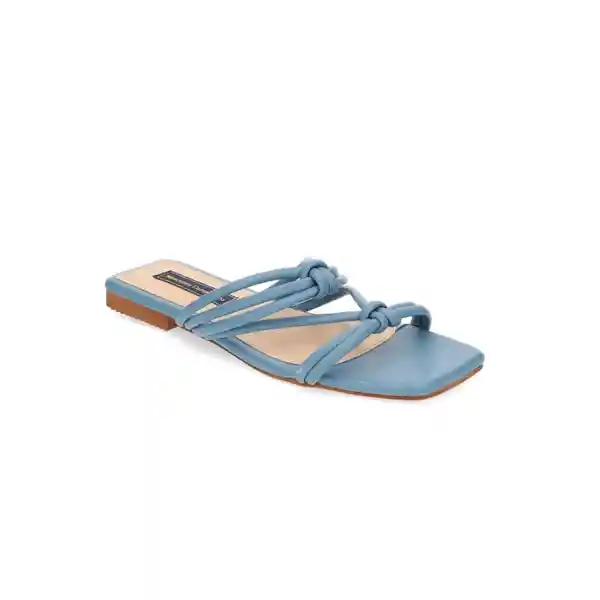 Sandalias Plana Curonta Azul Talla 35