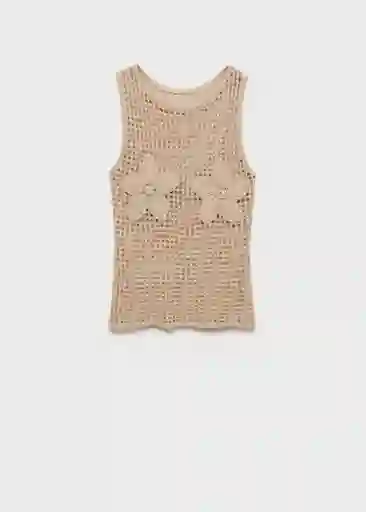 Top Borabora Piedra Talla S Mujer Mango