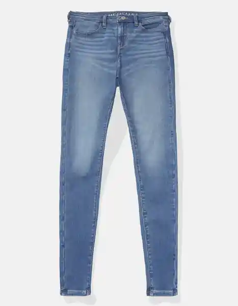 Jean Mujer Azul Talla: 2 SHORT 4712915 American Eagle