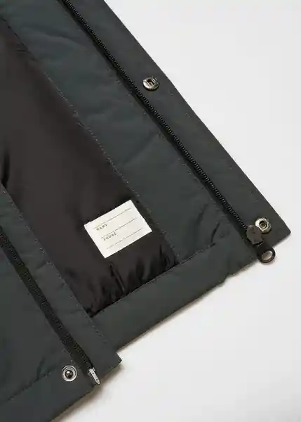 Abrigo Anorak Nico Petroleo Talla 09 Niños Mango