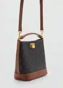 Bolso P Mike Marrón Talla 99 Mujer Mango