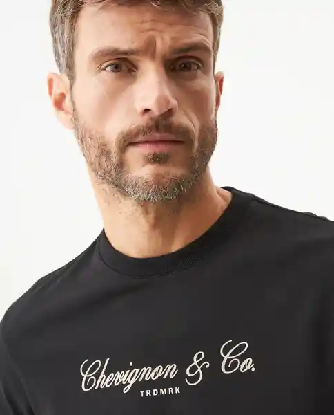 Camiseta Trdmrk Graphic Negro Sombrío Ultraoscuro S Chevignon