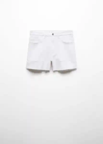 Short Utilityw Offwhite Talla 20 Niñas Mango