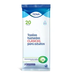 Tena Toallas Húmedas Clásicas para Adultos