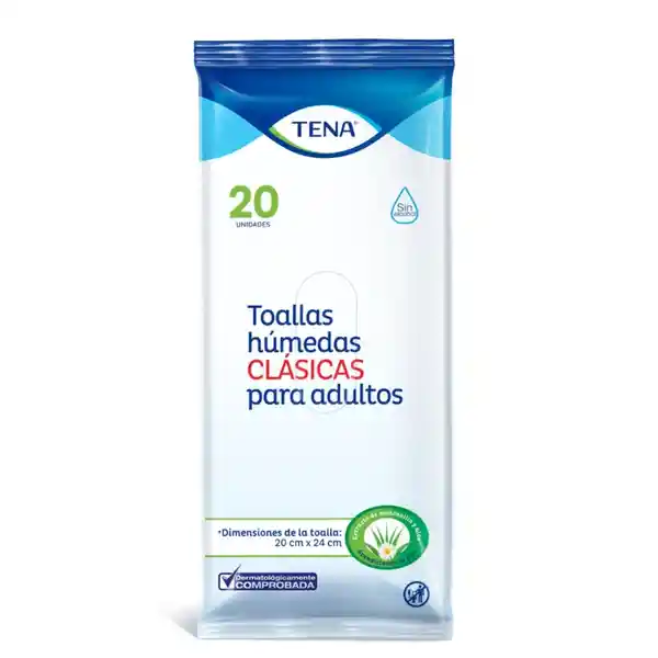 Tena Toallas Húmedas Clásicas para Adultos