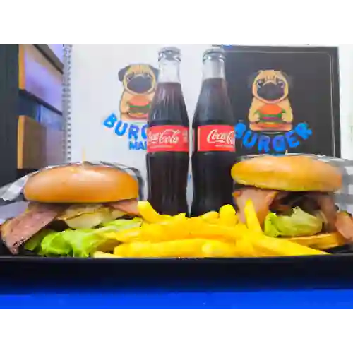 Max Combo Pig + Papas + Bebidas X2