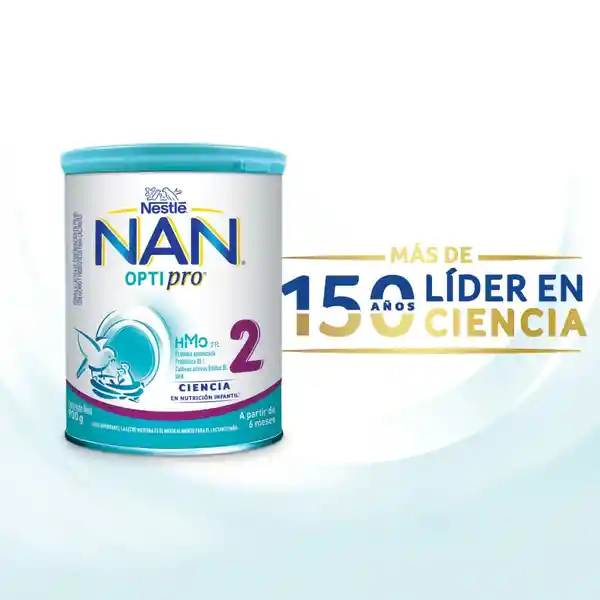 Fórmula infantil en polvo NAN OPTIPRO 2 x 1100g