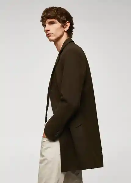 Abrigo Hake Khaki Talla M Hombre Mango