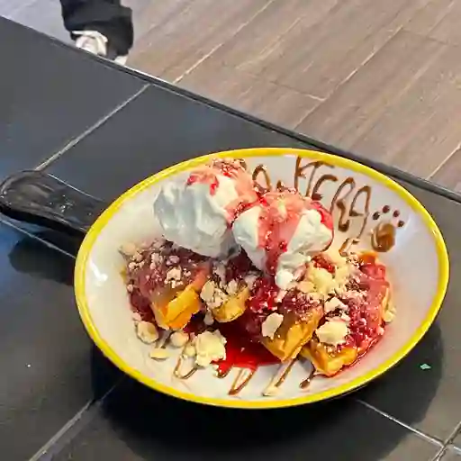 Waffle de frutos rojos
