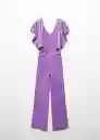 Enterizo Mono Gala-A Morado Talla XS Mujer Mango