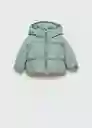 Abrigo Anorak Elisa Verde Pastel Talla 66 Niñas Mango