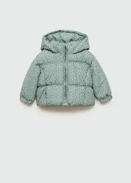 Abrigo Anorak Elisa Verde Pastel Talla 66 Niñas Mango