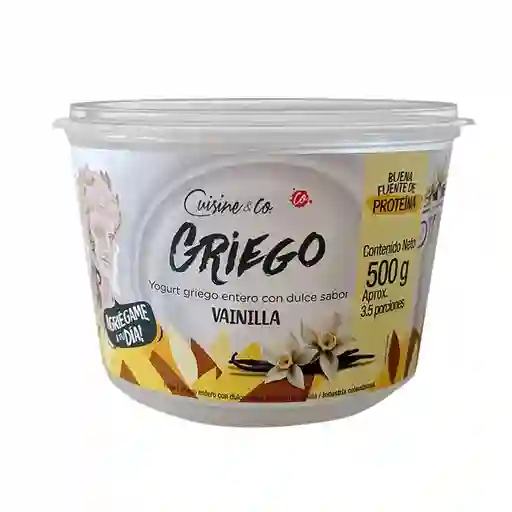 Yogurt Griego Entero Vainilla Cuisine & Co