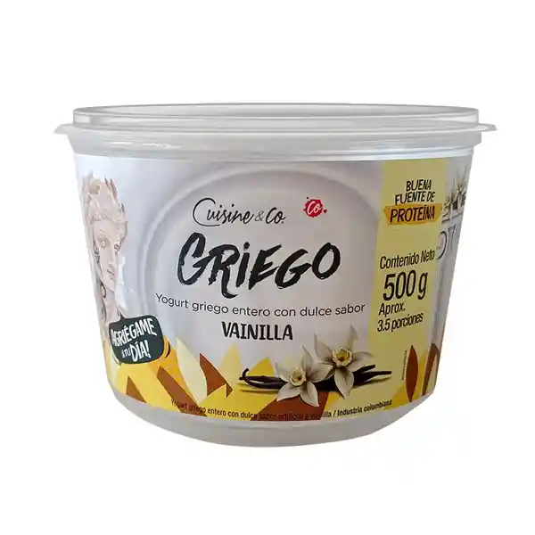 Yogurt Griego Entero Vainilla Cuisine & Co