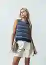 Chaleco Tejido Mujer Azul Anochecer Ultra Oscuro Talla M 482G010 Naf Naf