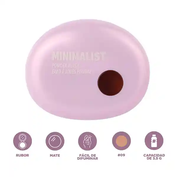 Rubor en Polvo Serie Minimalist 09 Miniso