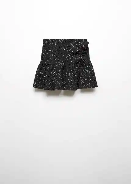 Falda Dotti Negro Talla 12 Niñas Mango