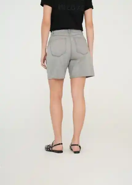 Short Avril Mujer Gris Ceniza Talla 6 459g301 Naf Naf