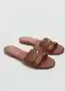 Sandalias Torin Cuero Talla 37 Mujer Mango