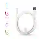Cable de Datos 5A Carga Rápida Tipo C Blanco 1 M Miniso
