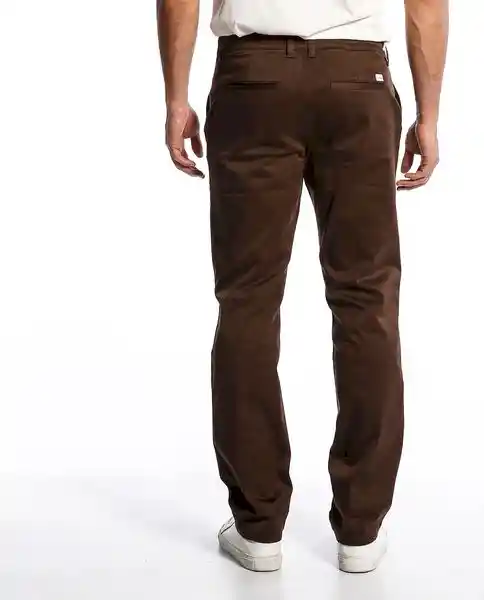 Pantalon Khakis Portland Cafe Oscuro Talla 30 Hombre Chevignon