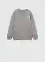 Sudadera Sun Gris Talla 12 Niños Mango