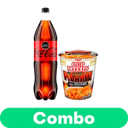 Combo Cup Noodles Sopa Instantanea + Coca-Cola Zero 1.5L