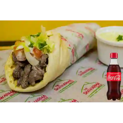 Combo Shawarma Mixto 2 +Cocacola Orig 250ml