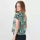 Camiseta Cuello Redondo Manga Corta Multicolor Talla XS 710053