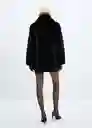 Abrigo Brindis Negro Talla S Mujer Mango