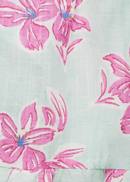 Short Rox Turquesa Talla 10 Niños Mango