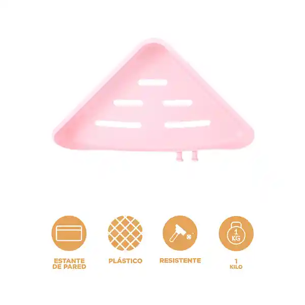 Organizador Triangular Sencillo Rosa Miniso