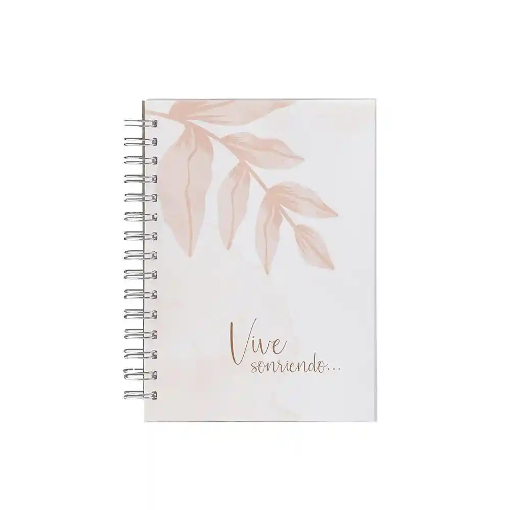 Sosarte Cuaderno Vive Sonriendo Rayado Argollado 150 Hojas