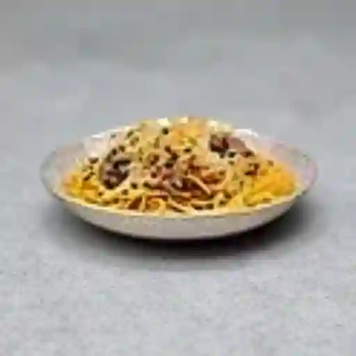 Espaguetis con Champiñones