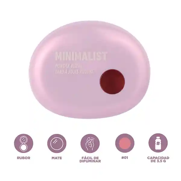 Rubor en Polvo Serie Minimalist 01 Miniso