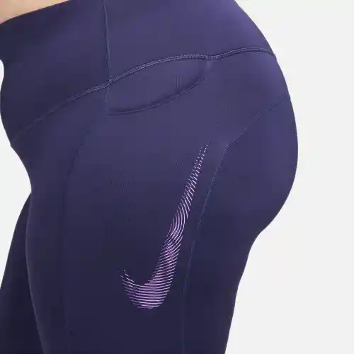 Nike Licra 7/8 Tght sw Hbr Para Correr de Mujer Morado Talla 2X