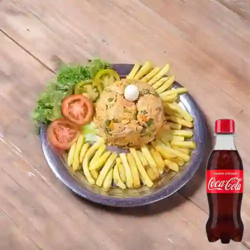 Combo Arroz c/ Pollo +Cocacola Orig 250ml