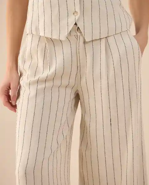Pantalón Blanco Celaje Claro Talla 12 631G019 Esprit
