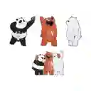 Miniso Pack de Ganchos Adhesivos we Bare Bears