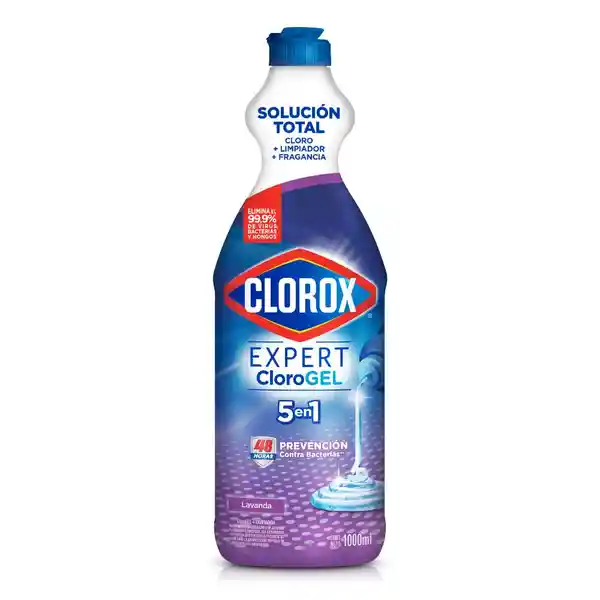 Blanqueador en Gel 5 en 1 Clorox Lavanda Botella 1 L
