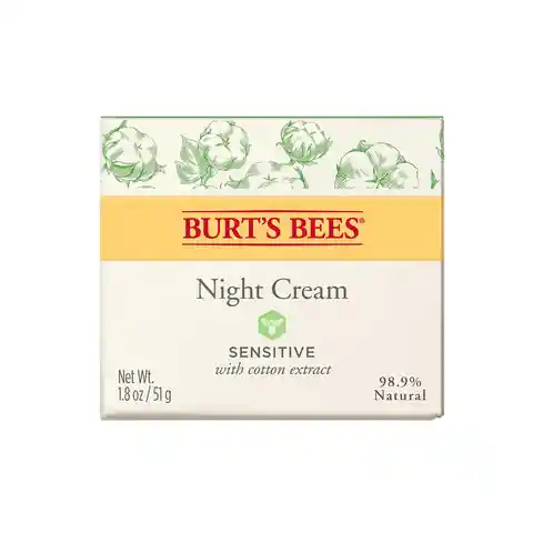 Burts Bees Crema Facial Hidratante de Noche Piel Sensible