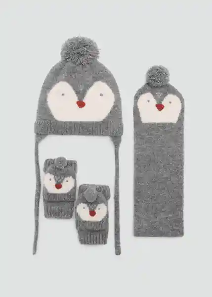 Guantes Pingug Gris Talla 99 Niños Mango