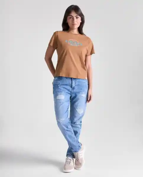 Camiseta Mujer Café Talla S 609G090_CAF190712 Americanino