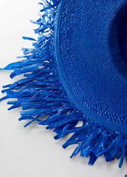 Sombrero Cerdenya Azul Talla 99 Mujer Mango