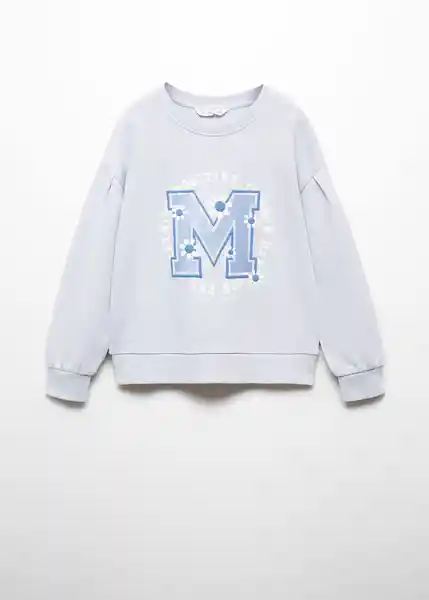 Sudadera Emme Niñas Celeste Talla 12 Mango